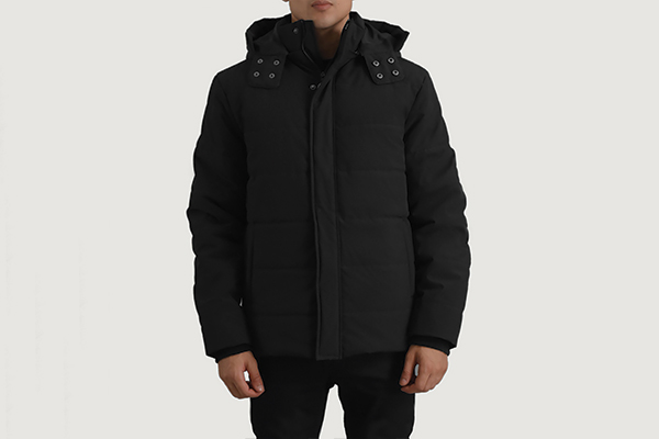 Exton Black Hooded Down Puffer Jacket