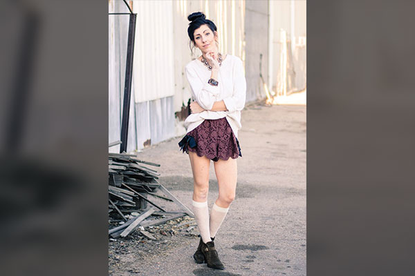 Fall Queen - Lace Knee High Socks + Heeled Boots 