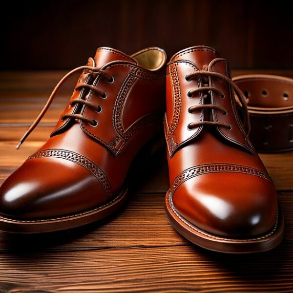 Matching shoes and belt