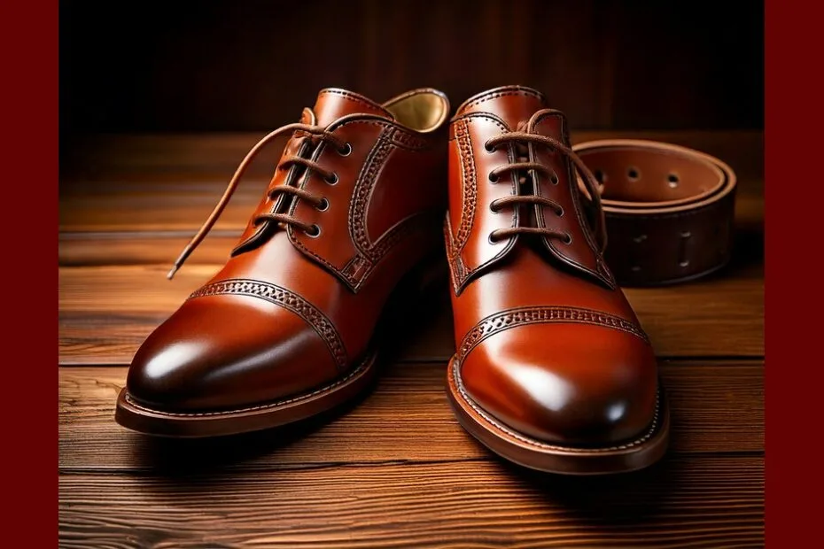 Matching shoes and belt
