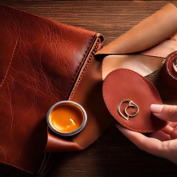 Waxed leather