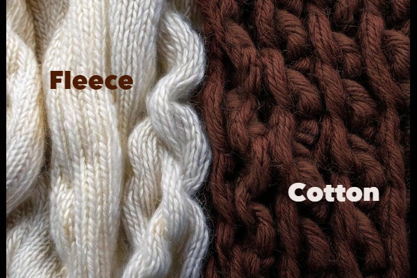 Fleece vs. Cotton Fabric