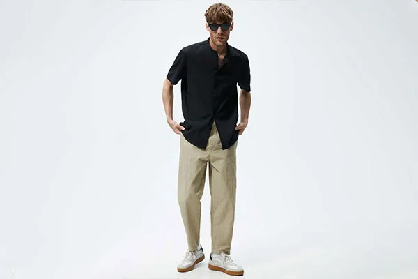 Black shoes tan outlet pants