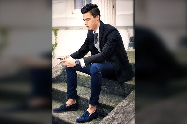 Formal Outfits with Blue Suede Shoes: Idea #3