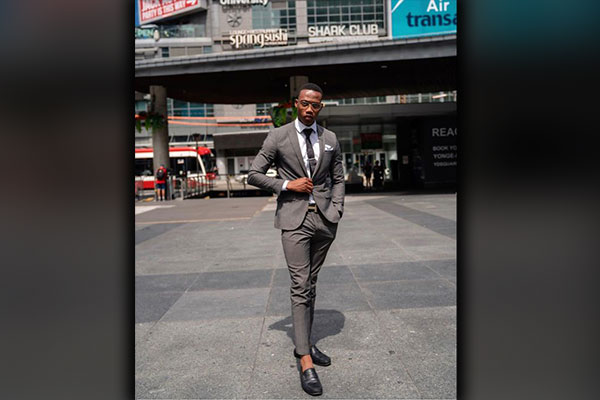 Grey Suit with Loafers