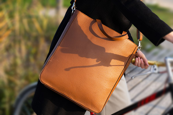  Tote Bag Made Of Full-grain Cowhide Leather  by The Jacket Maker