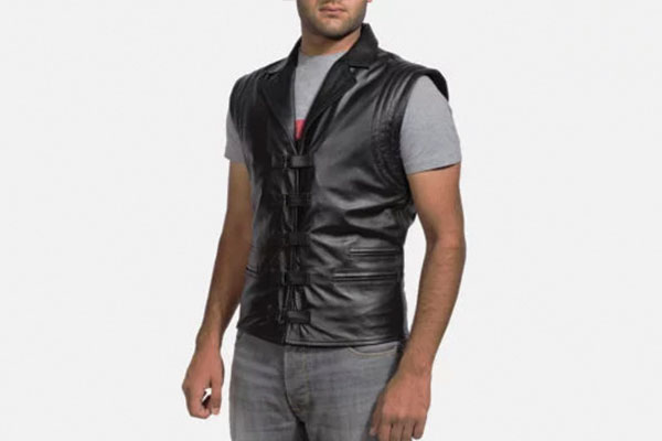 A Simplistic Style Leather Vest is Great Year-Round