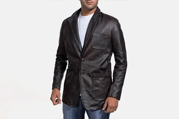 Leather blazers