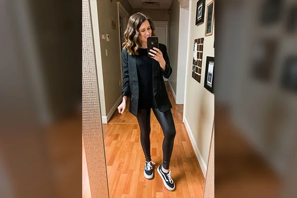 Long Black Blazer Outfit