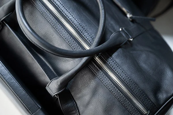 Duffle Bag Made Of Full-grain Cowhide Leather 
