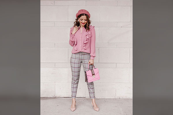 Pink and Gray Outfit