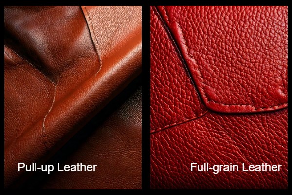 Pull-Up Leather vs. Full-Grain Leather