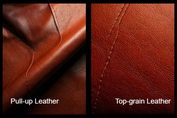 Pull-Up Leather vs. Top-Grain Leather