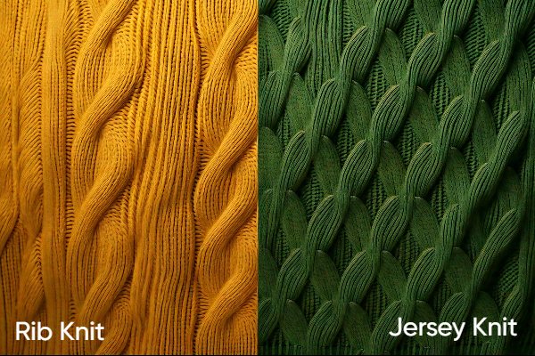 Rib Knit vs. Jersey Knit