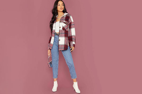 Sherpa Plaid Outfit 