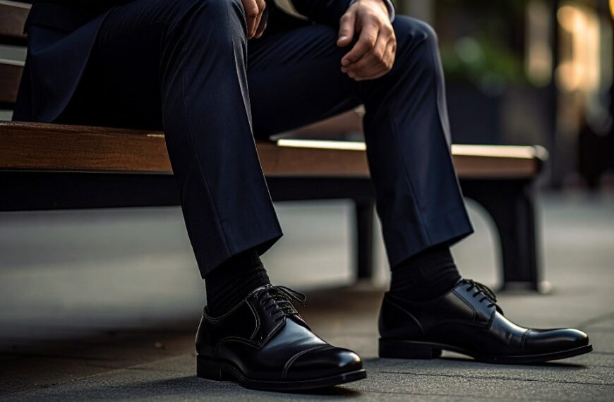 Shoes with navy