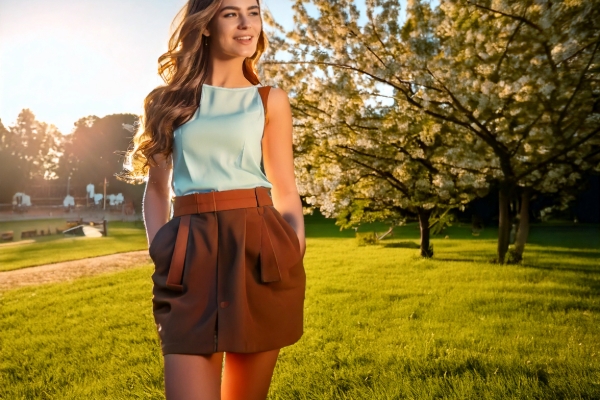 Spring and Summer Mini Skirt Outfits