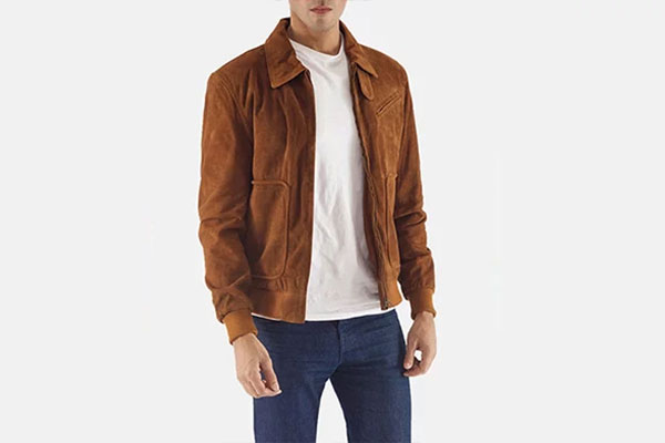 3. Suede Bomber Jackets