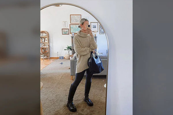 Sweater with Knee High Boots