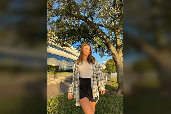 Tennis Skirt and a Plaid Shacket