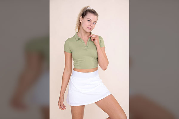 Tennis Skirt with a Polo Shirt