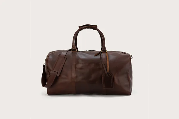 The Darrio Vintage Brown Leather Duffle Bag