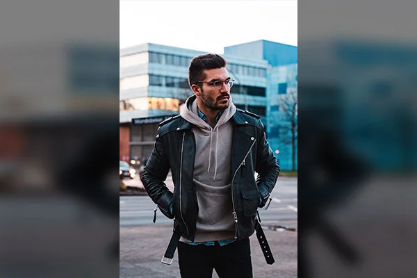 Ace the Trend: How to Wear a Leather Jacket with a Hoodie
