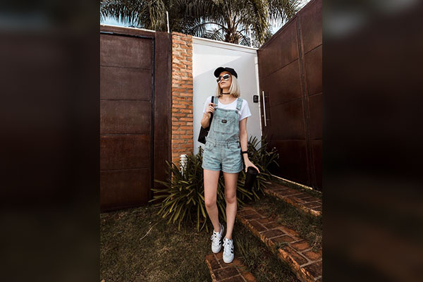 2.   The Denim Overall Outfit 