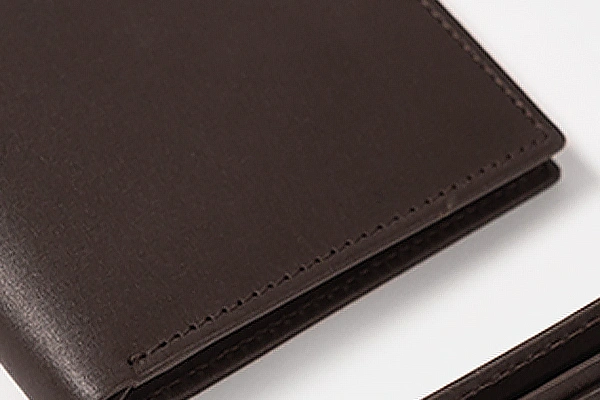 Leather Wallet By The Jacket Maker Featuring A Single Stitch