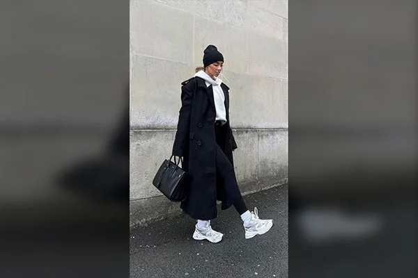Trench Coat with Hoodie