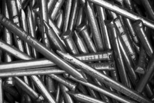 Uncoated Iron Nails or Iron Shavings to Any other Material that will Rust