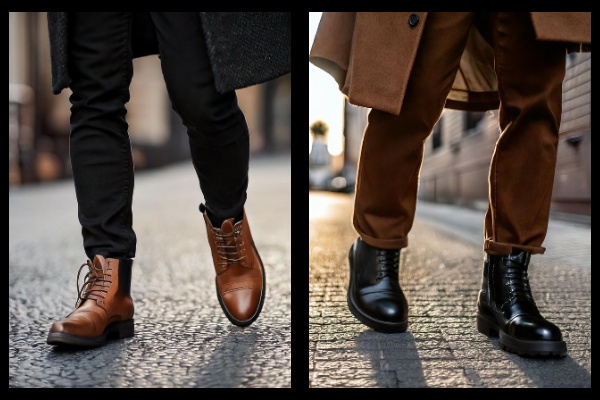 Black and brown boots are both versatile in fashion