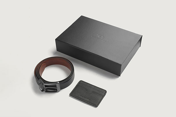 Voltor Black Leather Gift Set