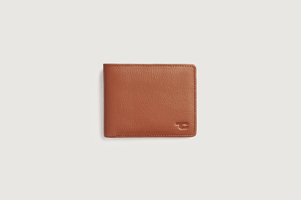 Voren Brown Leather Bi-fold Wallet