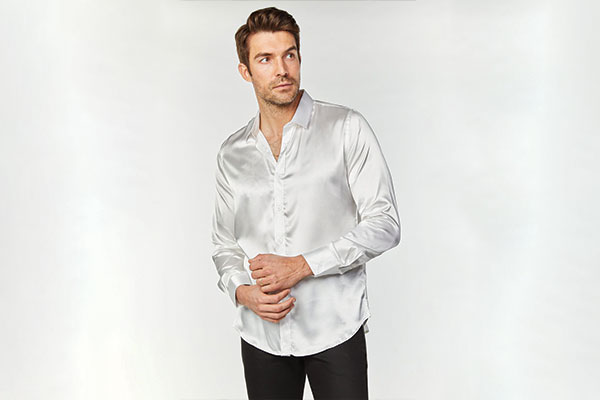 White Satin Shirt 