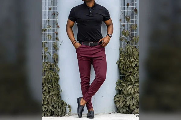 What colors go well with burgundy pants? - Quora