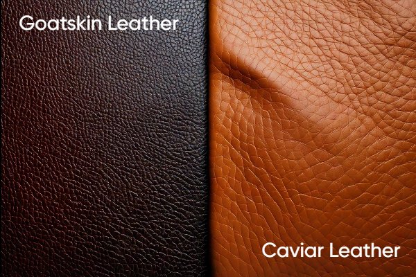 caviar vs goatskin