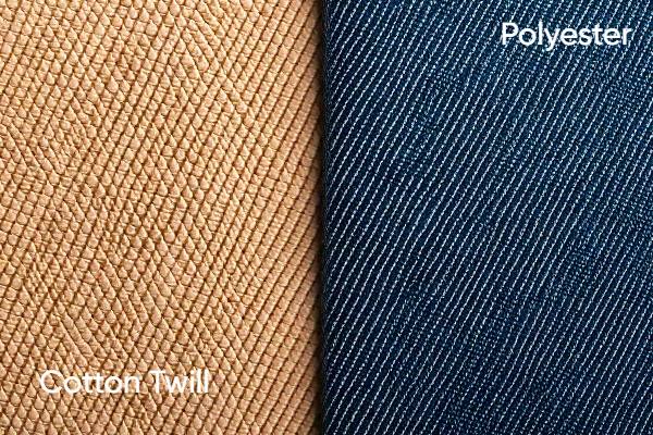 cotton twill vs polyester