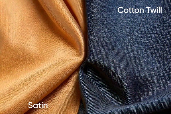 cotton twill vs satin