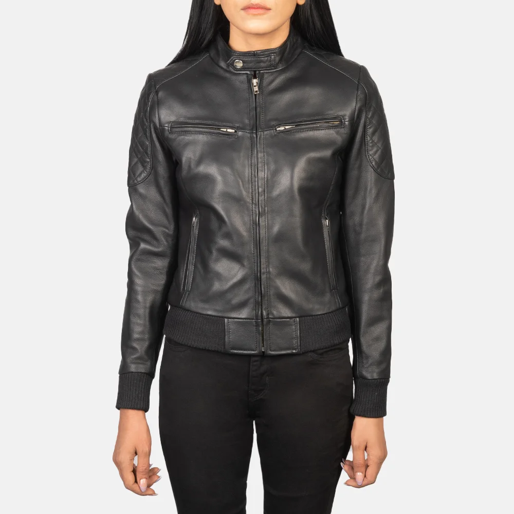 Leather Bomber Jacket