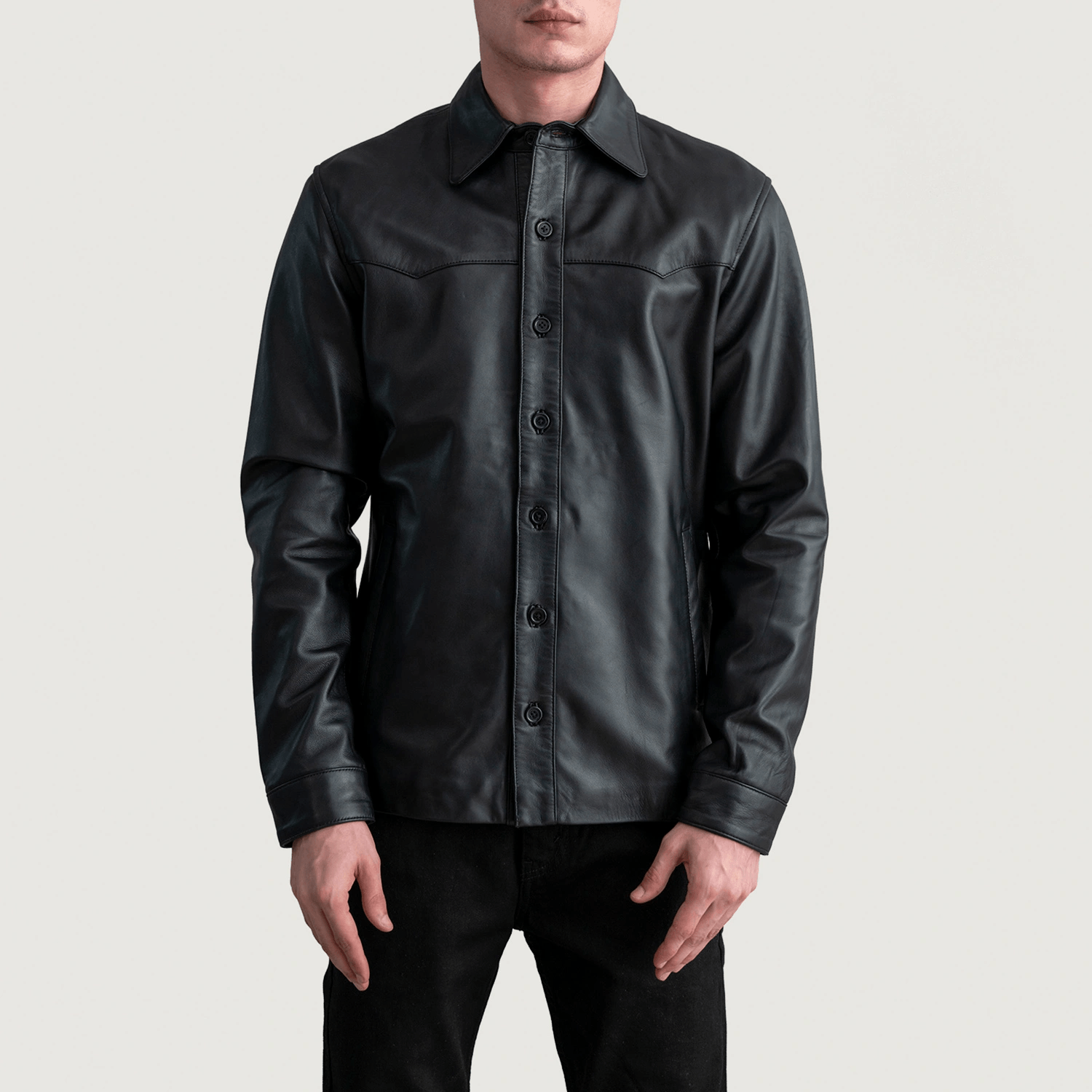 Bronco Best Black Leather Shirt