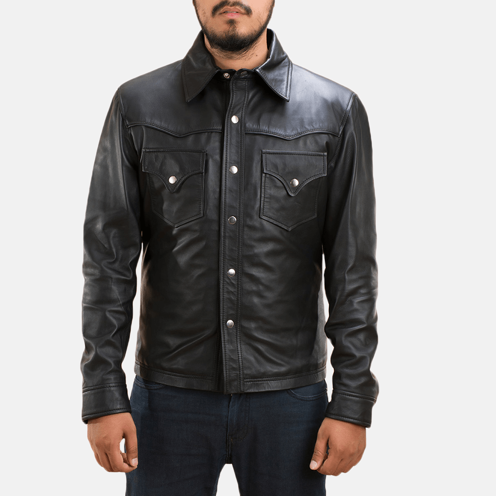 Best Ranchson Black Affordable Leather Jacket