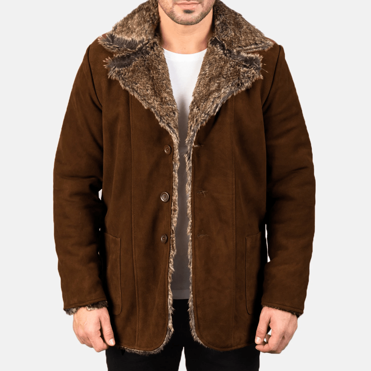 Men's Furlong Brown — Best Leather Coat