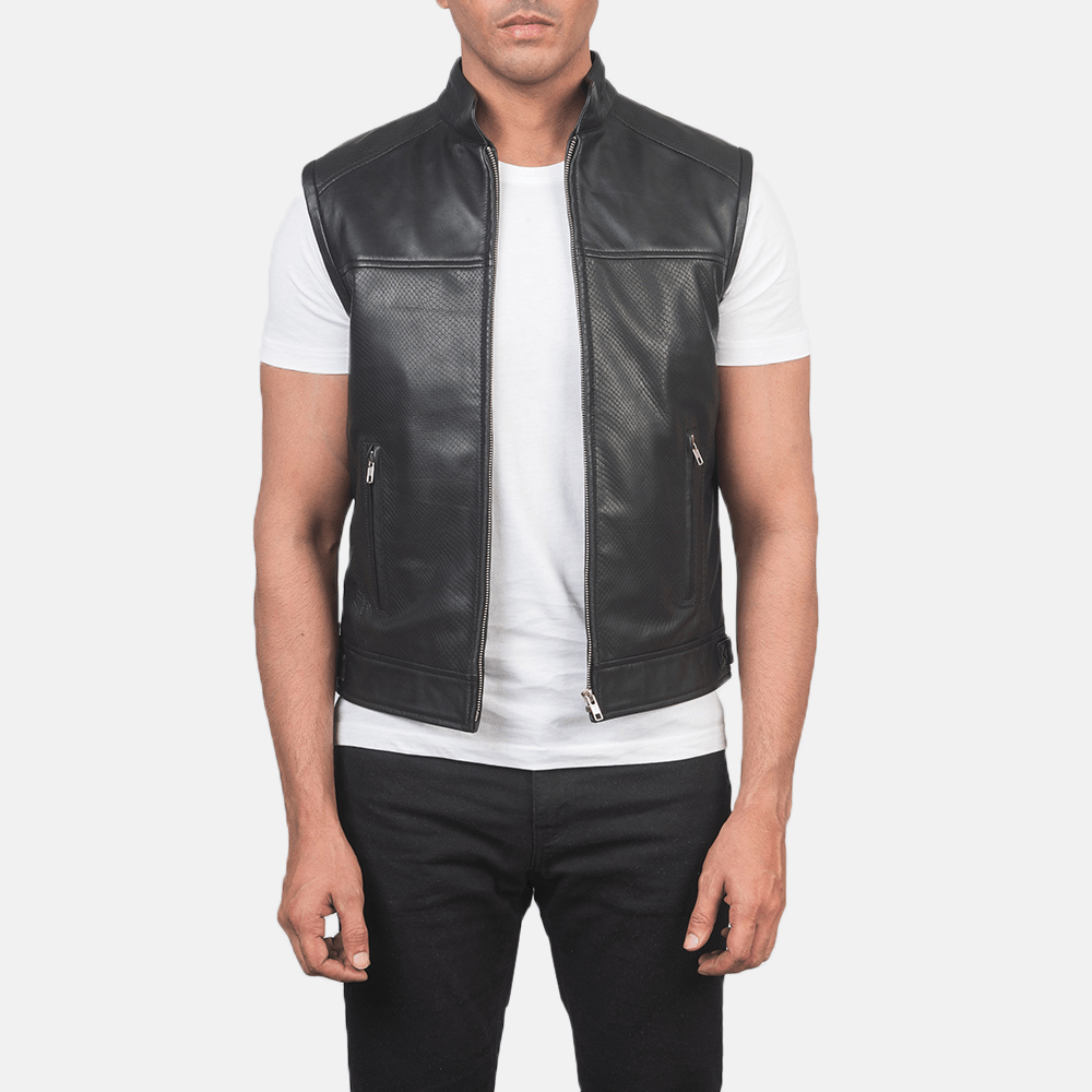 Bare Arms, Big Style-Ronald's Best Black Biker Vest 