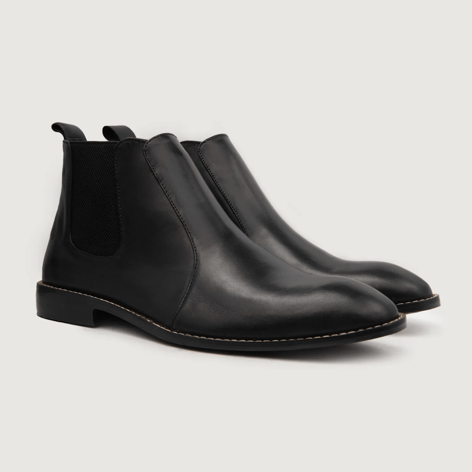 Clarkson Chelsea Black Leather Boots