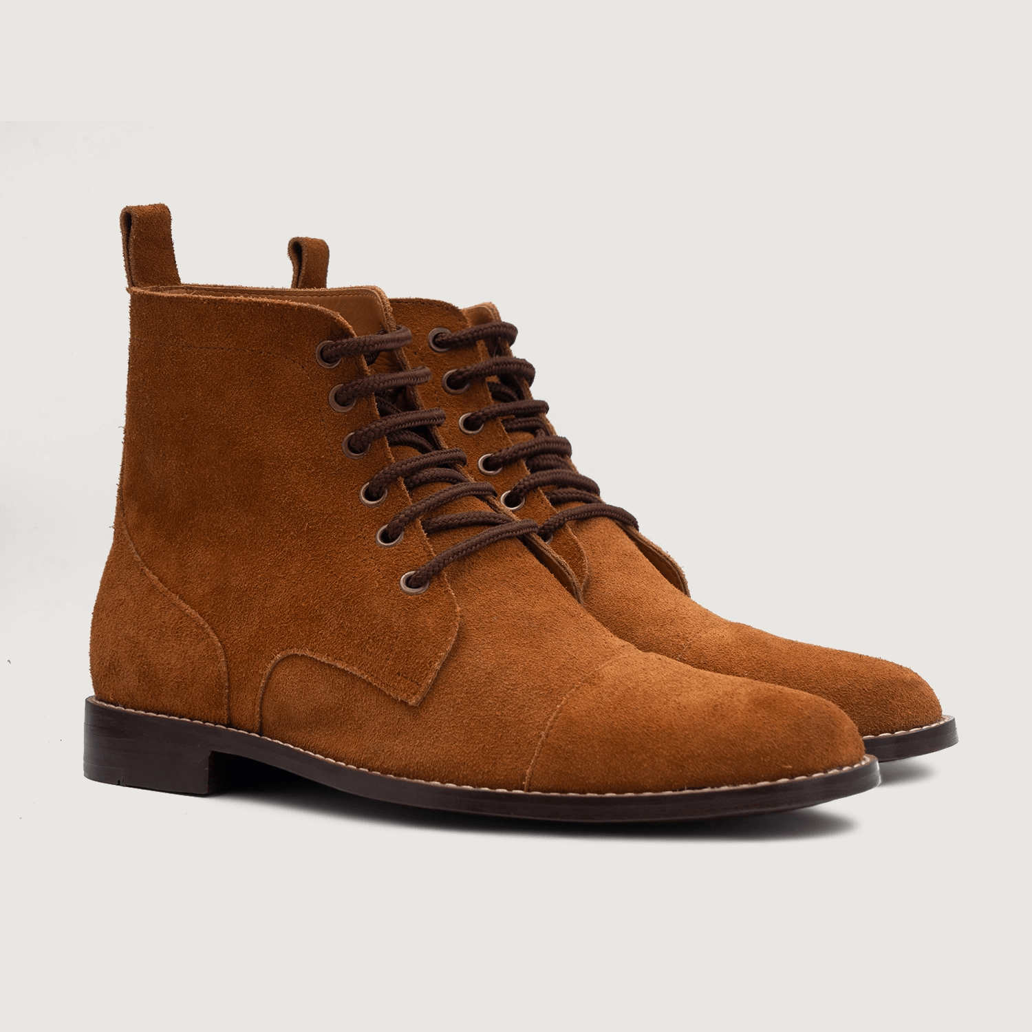 Knight Derby Brown Suede Best Leather Boots