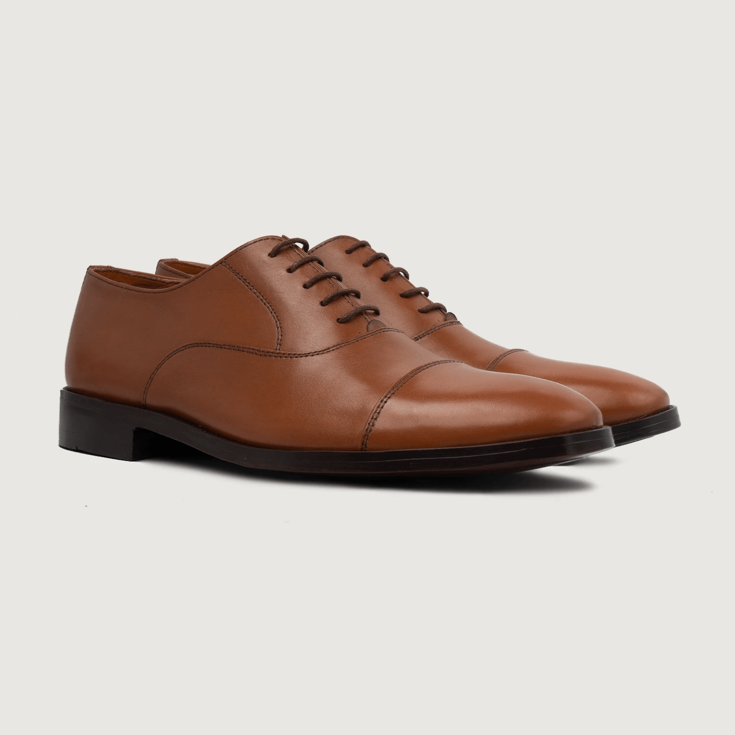 Professor Oxford Tan Leather Shoes for Men