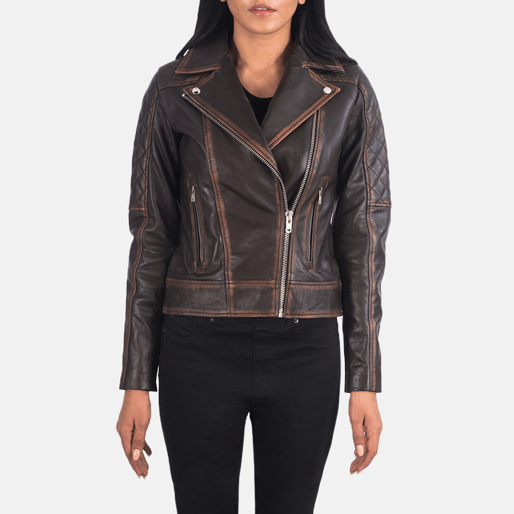 The Nostalgic — Carolyn Best Vintage Leather Jacket For Women