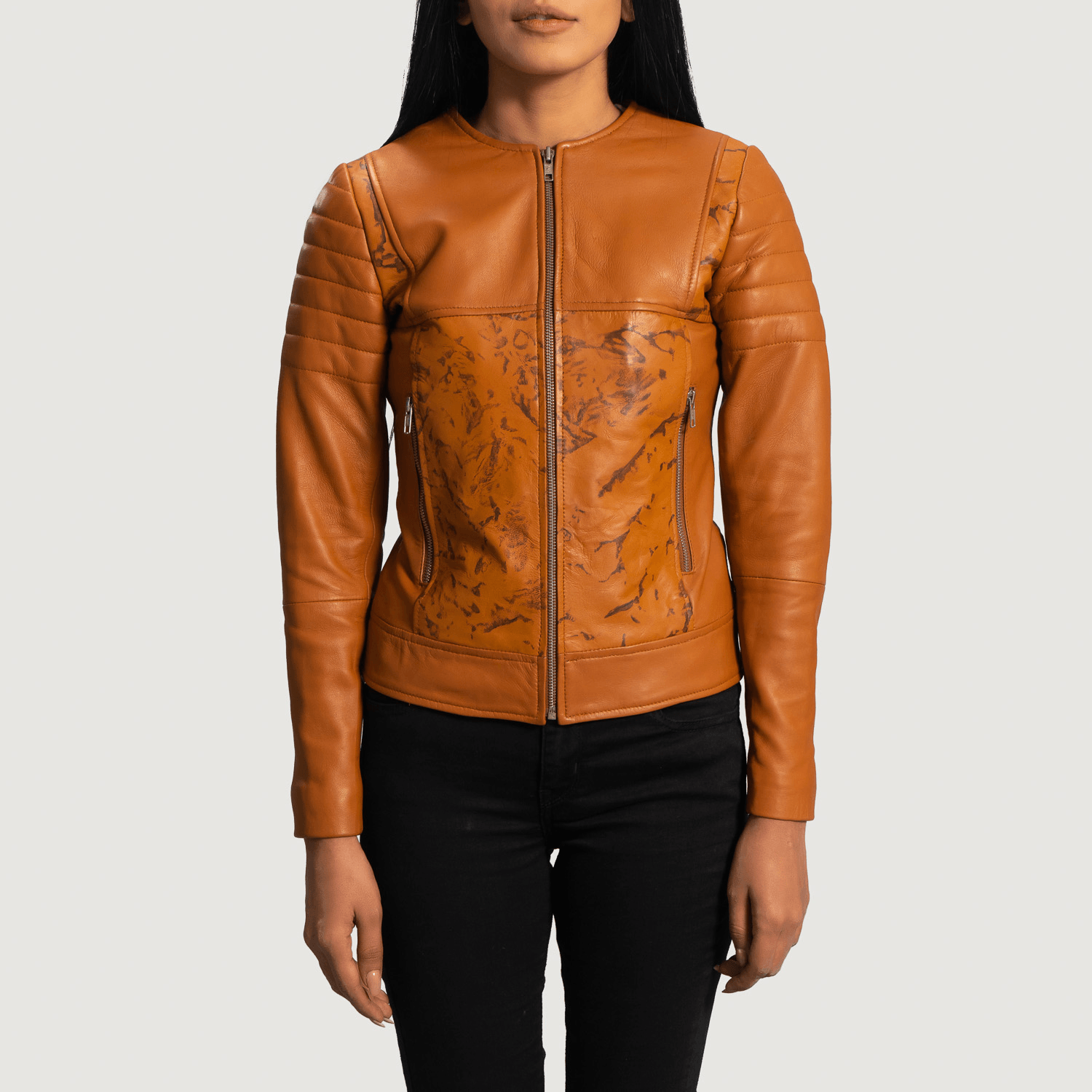 Sandy Tan Dye — Best Leather Biker Jacket