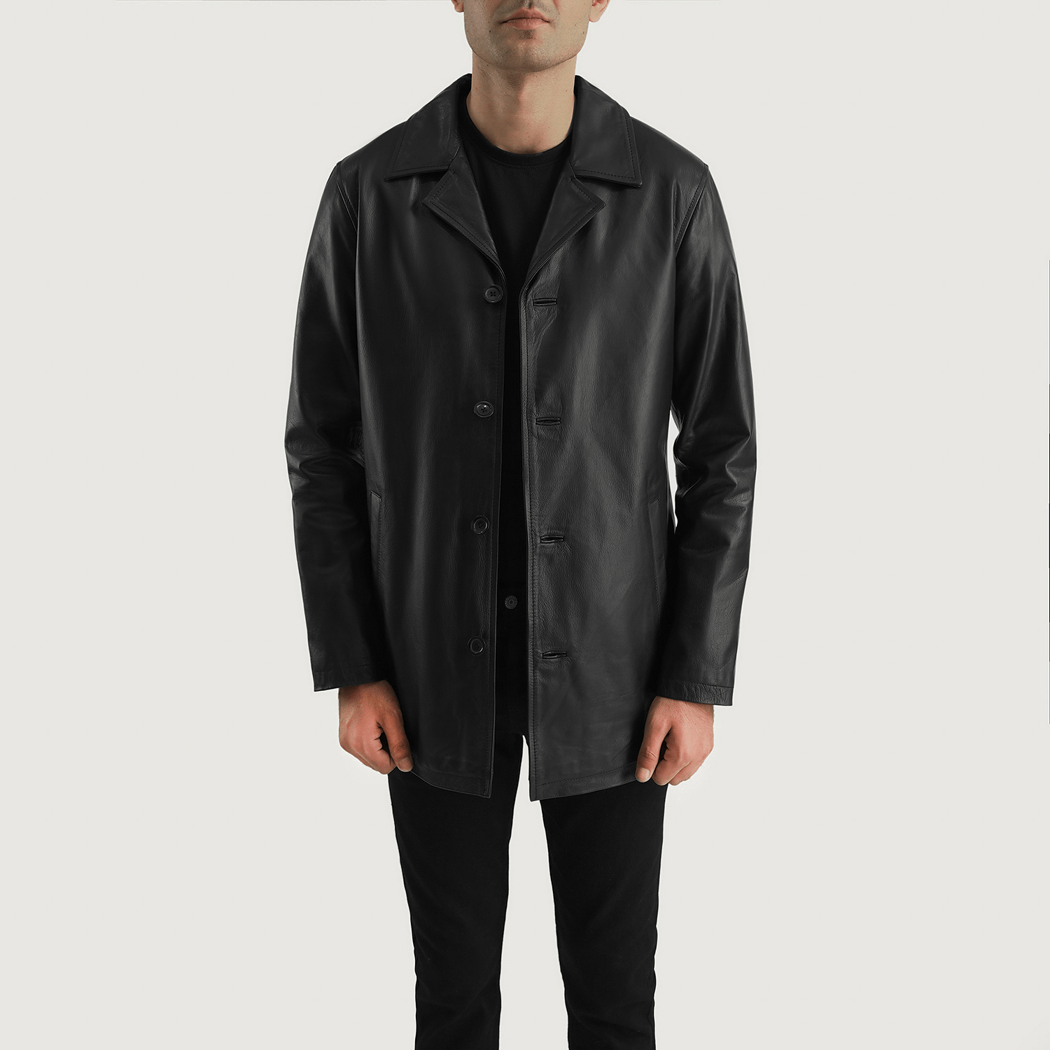 Maximum Warmth & City Style with the Best Urban Slate black leather coat